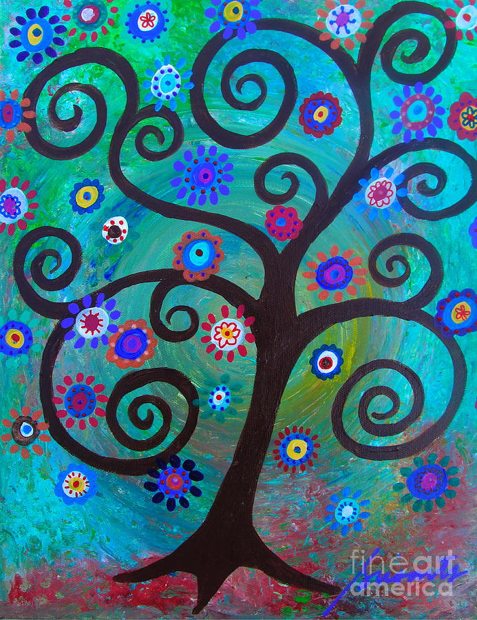 Tree Of Life #1 Painting by Pristine Cartera Turkus