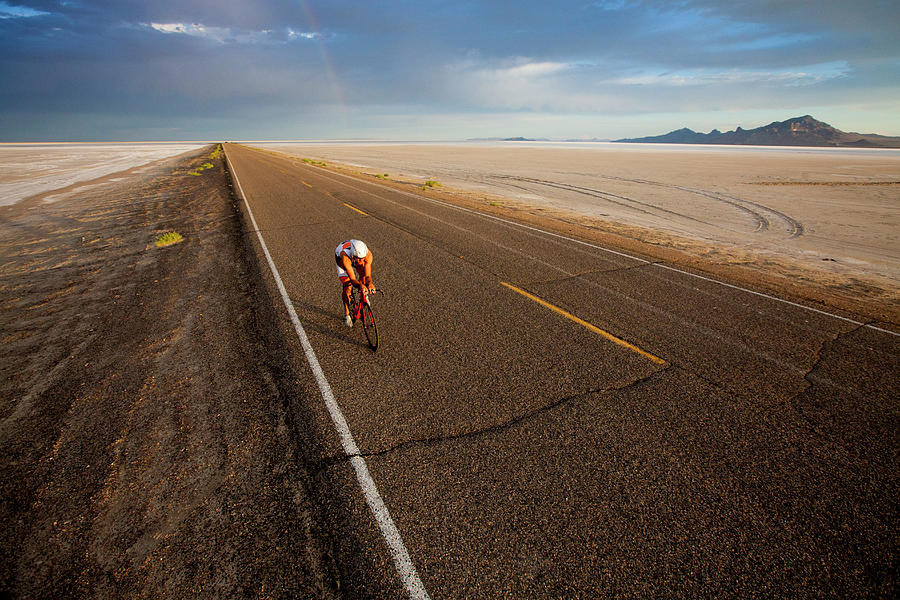 Triathelete Training #1 Photograph by Mike Schirf Triathelete Training #1 Photograph by Mike Schirf