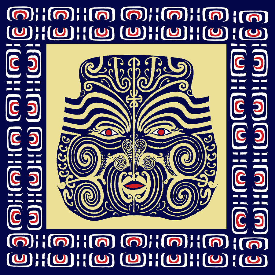 Marquesas Tribal Spirits Digital Art by Vagabond Folk Art - Virginia Vivier