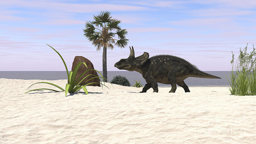 triceratops walking