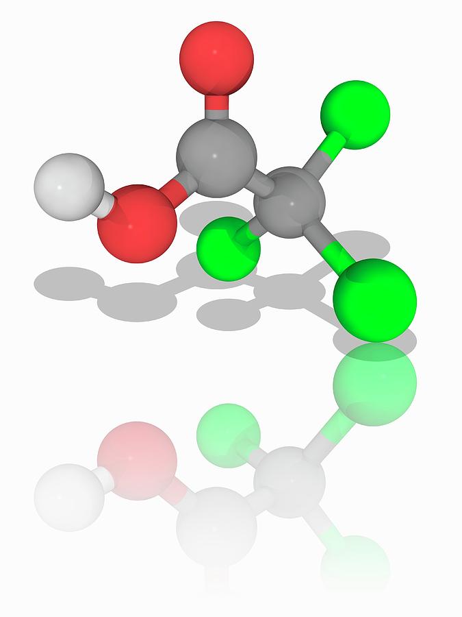 Trichloroacetic Acid Chemical Compound Molecule Photograph By Laguna