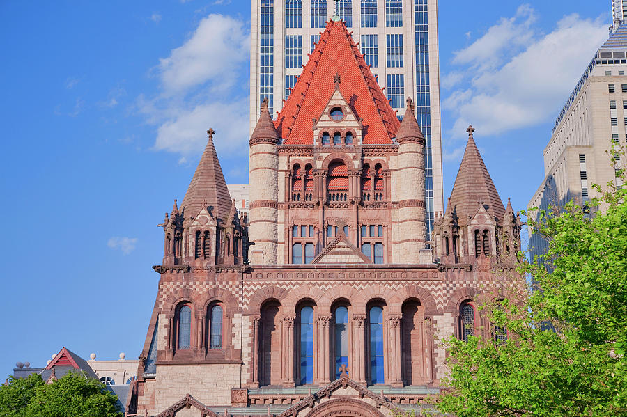 Trinity Church In Copley Square #1 Photograph by Panoramic Images