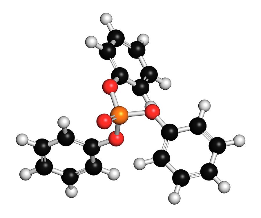 Triphenyl Phosphate Molecule #1 Photograph by Molekuul/science Photo Library