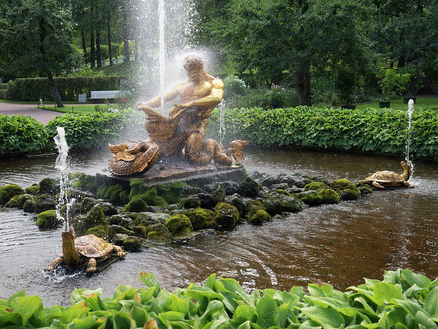Triton Fountain At Orangery Garden #1 Photograph by Panoramic Images