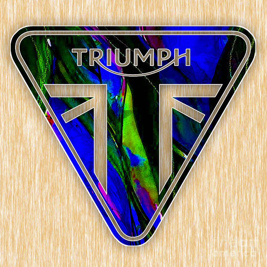 Triumph Motorcycles #1 Mixed Media by Marvin Blaine