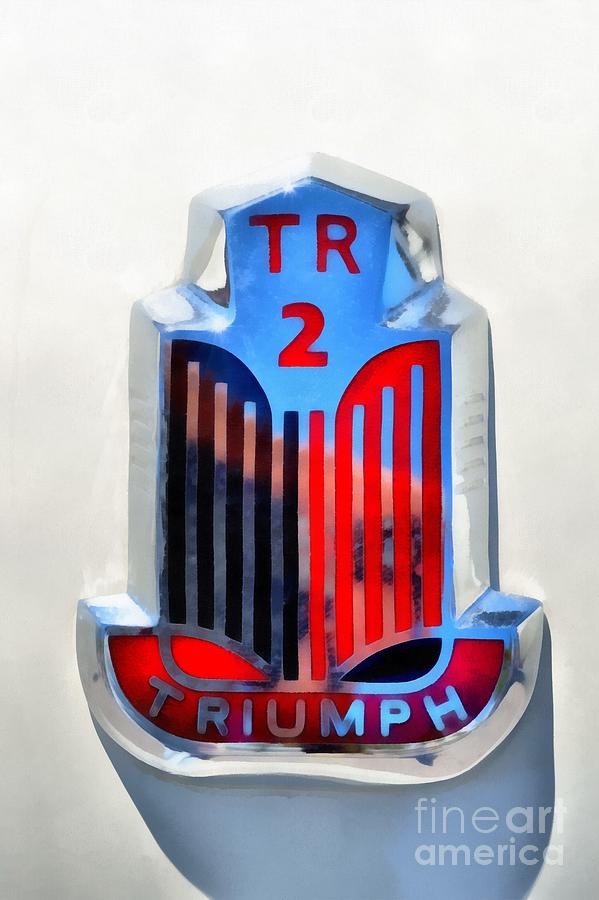 Car Painting - 1954 Triumph TR2 by George Atsametakis