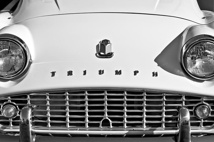 Triumph TR3 Grille Emblem #1 Photograph by Jill Reger