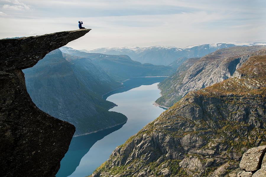 Trolltunga Cliff, Hordaland County Photograph by Paolo Sartori - Pixels