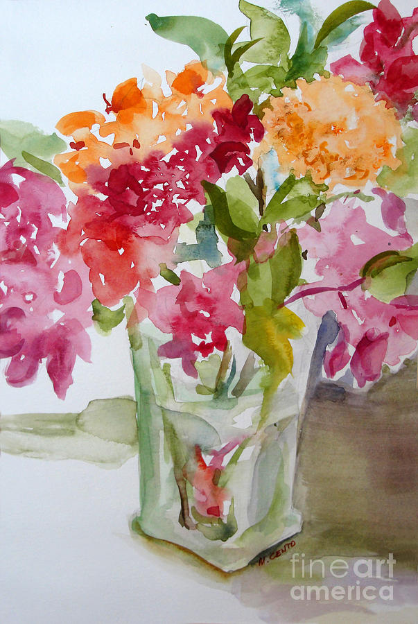 Tropical Bouquet 1 Painting by Mafalda Cento