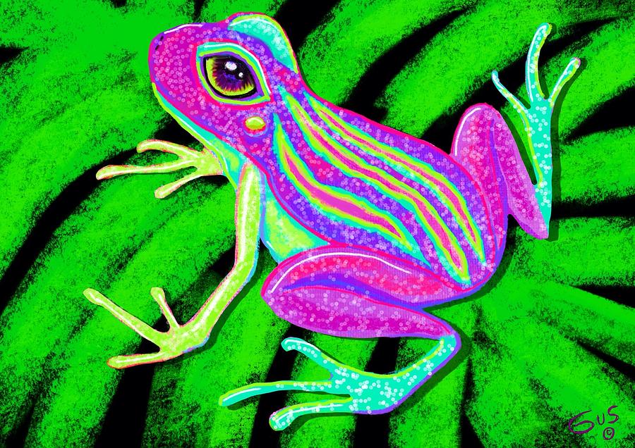 Frog Painting - Tropical Frog #2 by Nick Gustafson