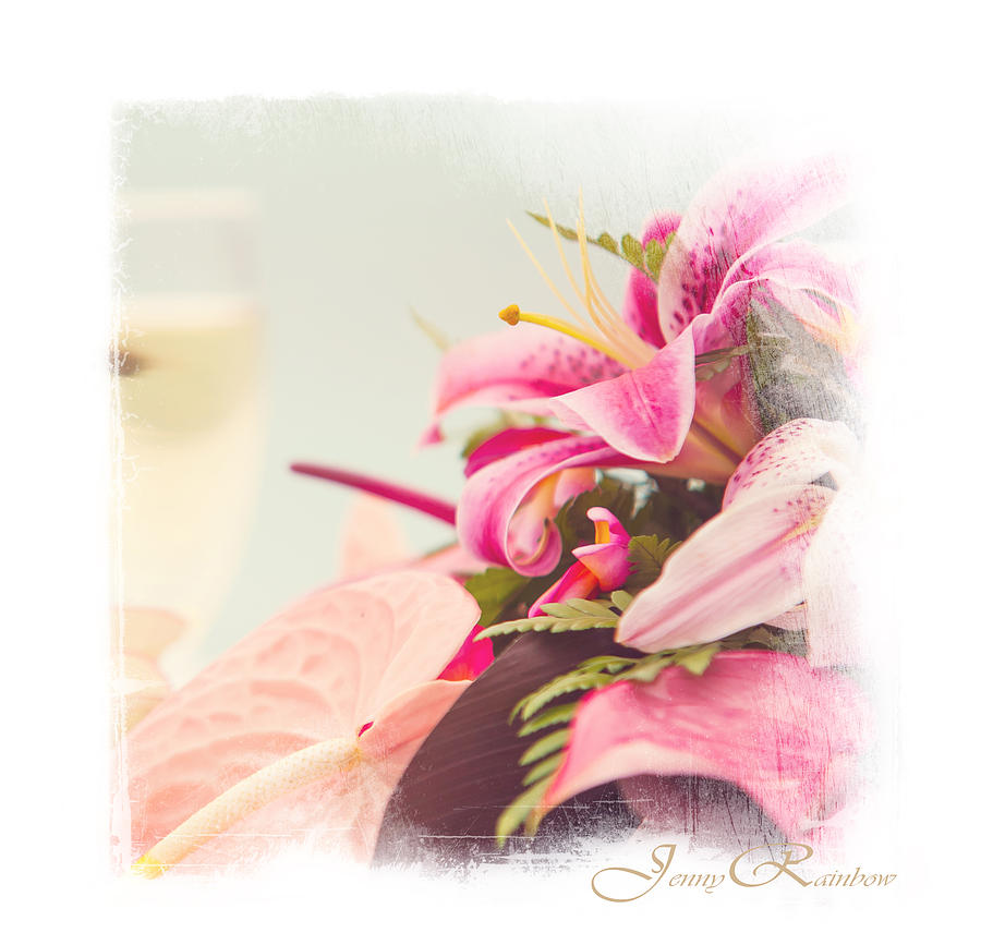 Tropical Wedding Bouquet. Mini-Idea for Interior #1 Photograph by Jenny Rainbow