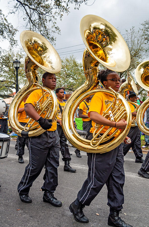 New Orleans Photograph - Tuba Brigade #1 by Steve Harrington