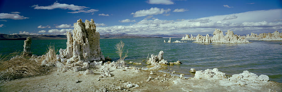 Nature Photograph - Tufa Rock Formations In A Lake, Mono #1 by Panoramic Images