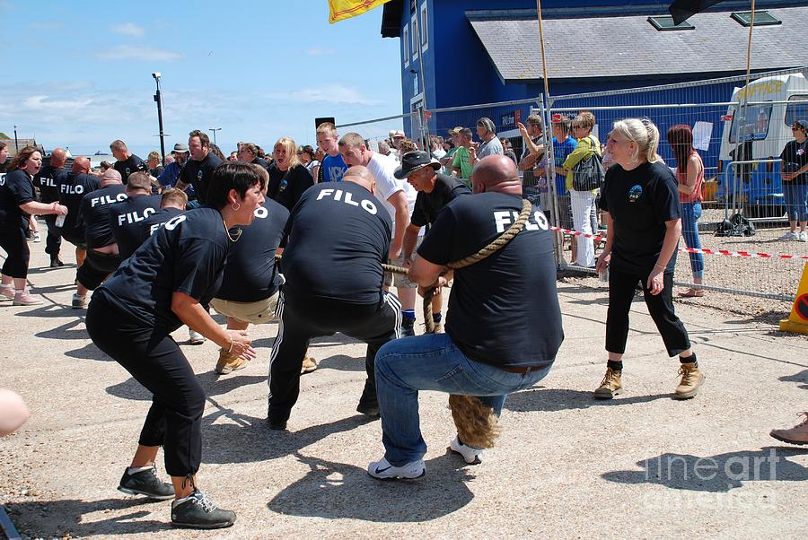 Tug of War competition Hastings #1 Photograph by David Fowler