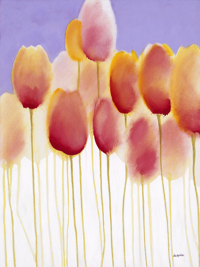Tulips are People IX Painting by Jerome Lawrence