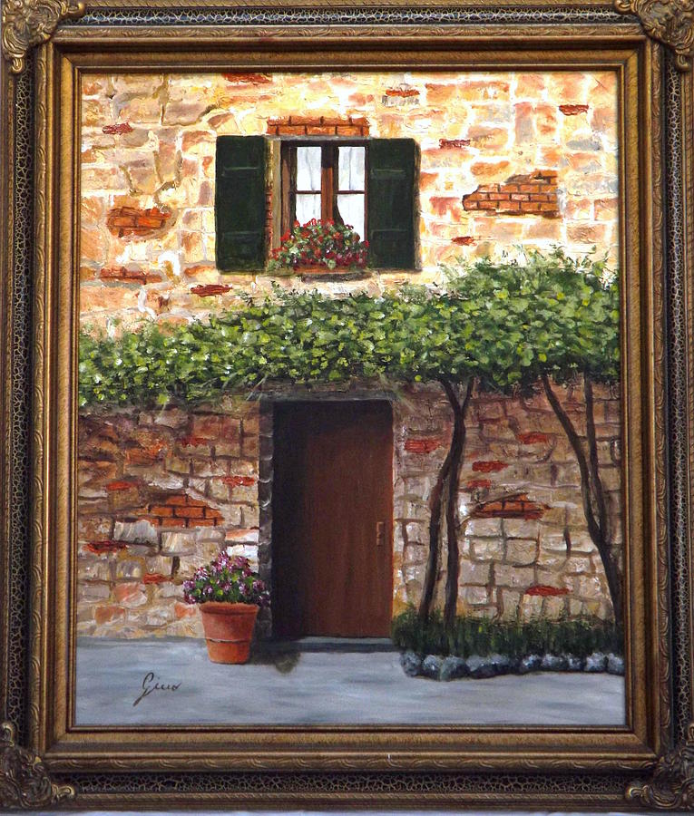 Tuscany Painting - Tuscan Casa Montepulciano #1 by Gino Didio