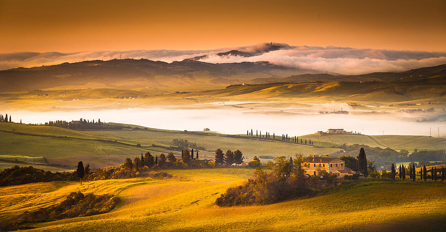 Tuscan morning #1 Photograph by Stefano Termanini