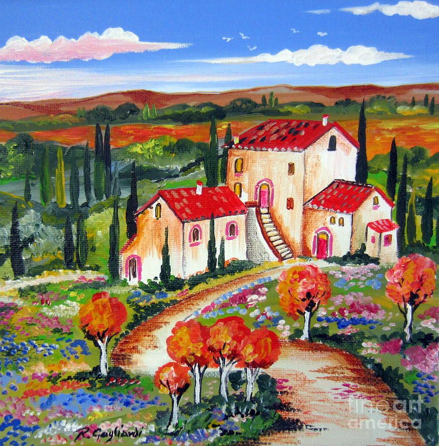 Tuscany for ever #1 Painting by Roberto Gagliardi