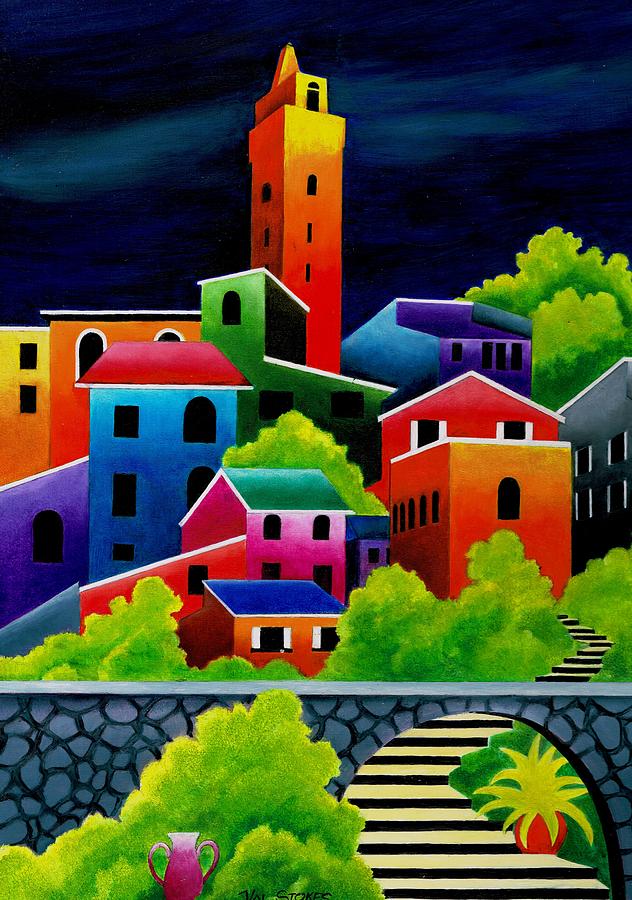 Tuscany  #1 Painting by Val Stokes