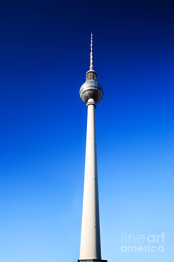 Berlin Photograph - Tv tower or Fersehturm in Berlin #1 by Michal Bednarek