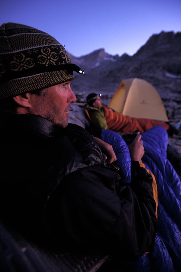 Two Men In Sleeping Bags Photograph by Corey Rich - Fine Art America