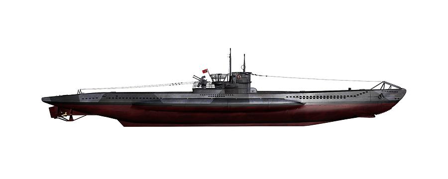 Type VIIC42 U-boat, artwork #1 Photograph by Science Photo Library