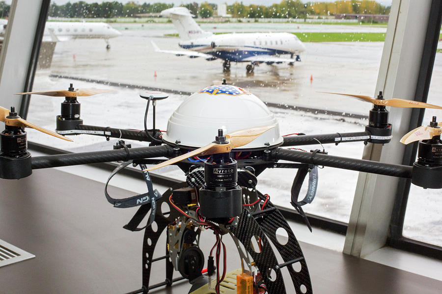 Detroit Photograph - Uav Drone At An Airport #1 by Jim West
