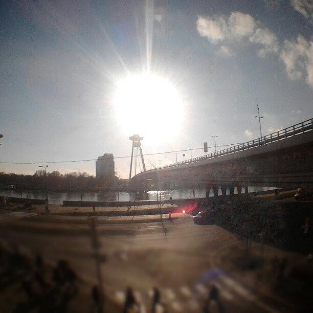 Bridge Photograph - #ufo #bratislava #restaurant #cloudporn #1 by Mato Mato