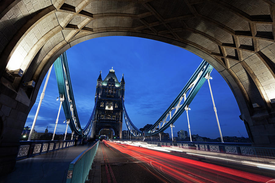 Uk, London, Tower Bridge Seen From Arch #1 Photograph by Henryk Sadura