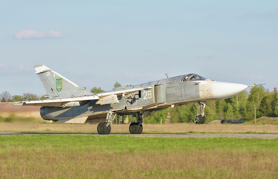 Ukrainian Air Force Su-24 Aircraft Photograph