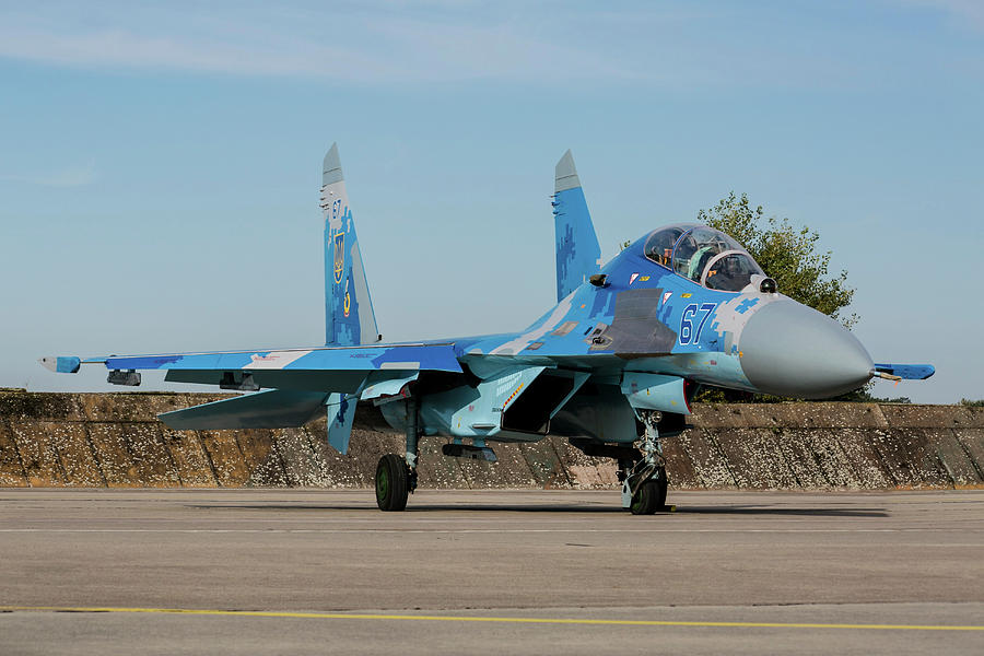 Ukrainian Air Force Su-27ub Flanker #1 Photograph by Timm Ziegenthaler