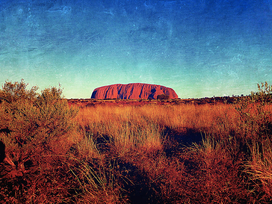 Sunset Photograph - Uluru #1 by Girish J