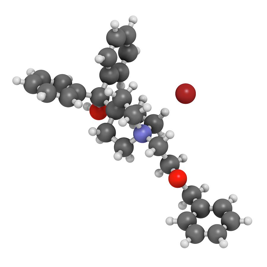 Bromide Photograph - Umeclidinium Bromide Copd Drug Molecule #1 by Molekuul