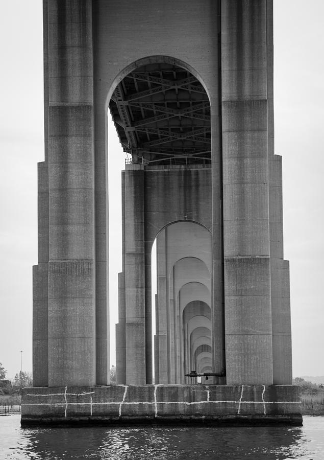 Under the Goethals Bridge #2 Photograph by Erin Cadigan