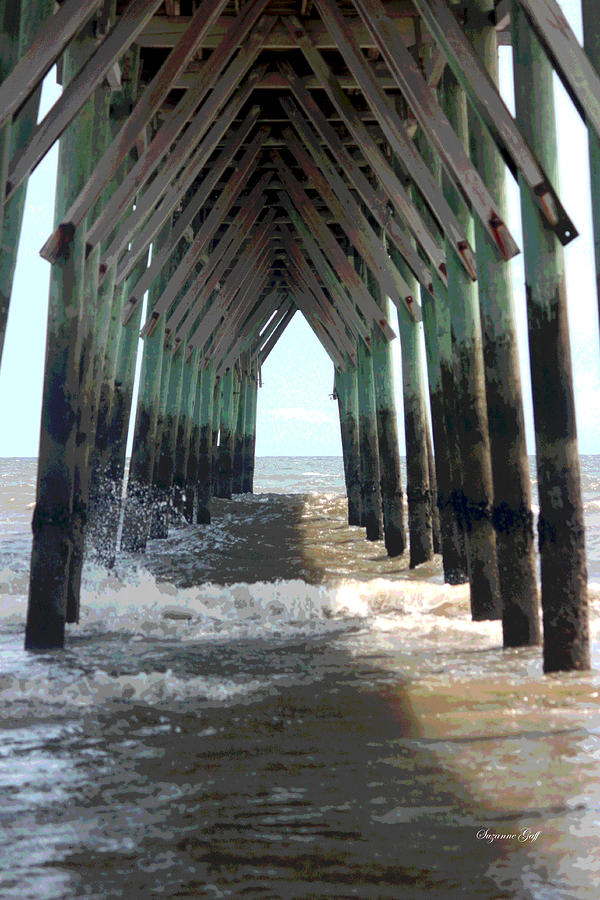 Architecture Photograph - Under the Pier #1 by Suzanne Gaff