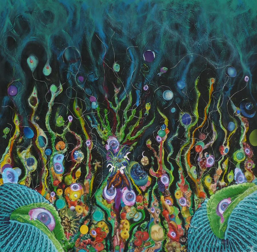 Under an Imaginary Sea Mixed Media by Douglas Fromm