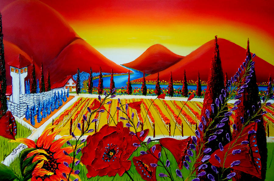 Under The Tuscan Sun 8 #1 Painting by James Dunbar