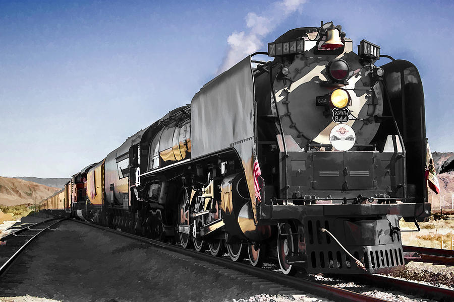 Union Pacific 844 #1 Digital Art by Photographic Art by Russel Ray Photos