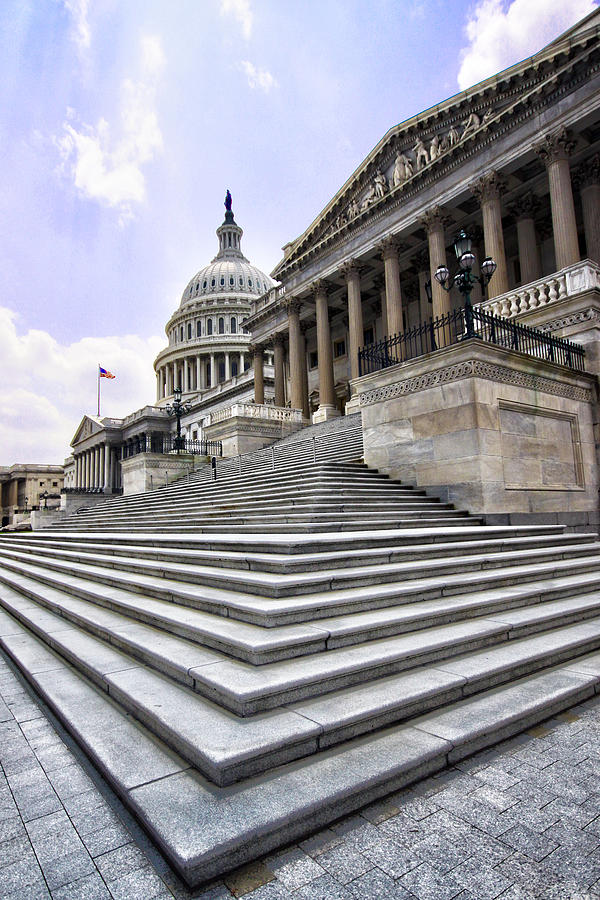 Washington D.c. Photograph - United States Capitol #1 by Mitch Cat