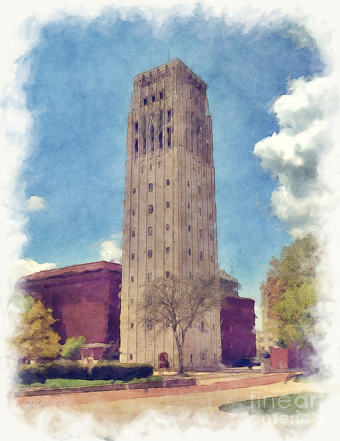 University of Michigan Clock Tower 2 #1 Photograph by Phil Perkins