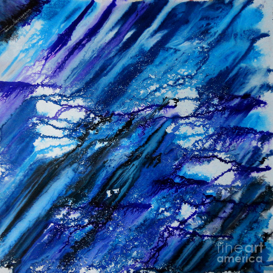 Blue Wind Painting by Tamal Sen Sharma