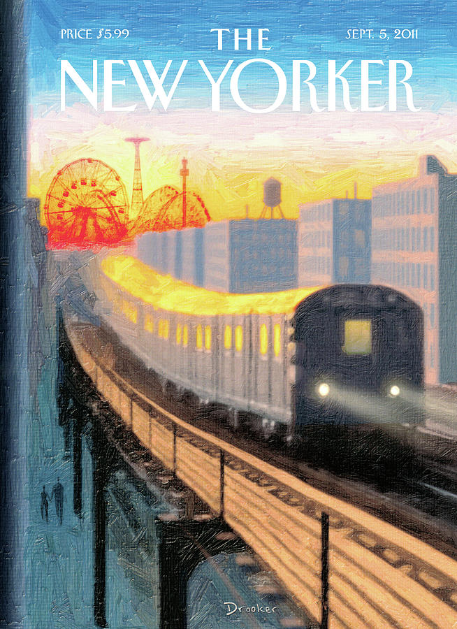 Summer Painting - Coney Island Express by Eric Drooker