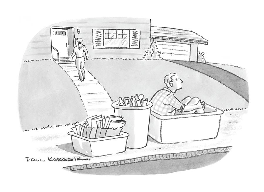 New Yorker August 11th, 2008 Drawing by Paul Karasik