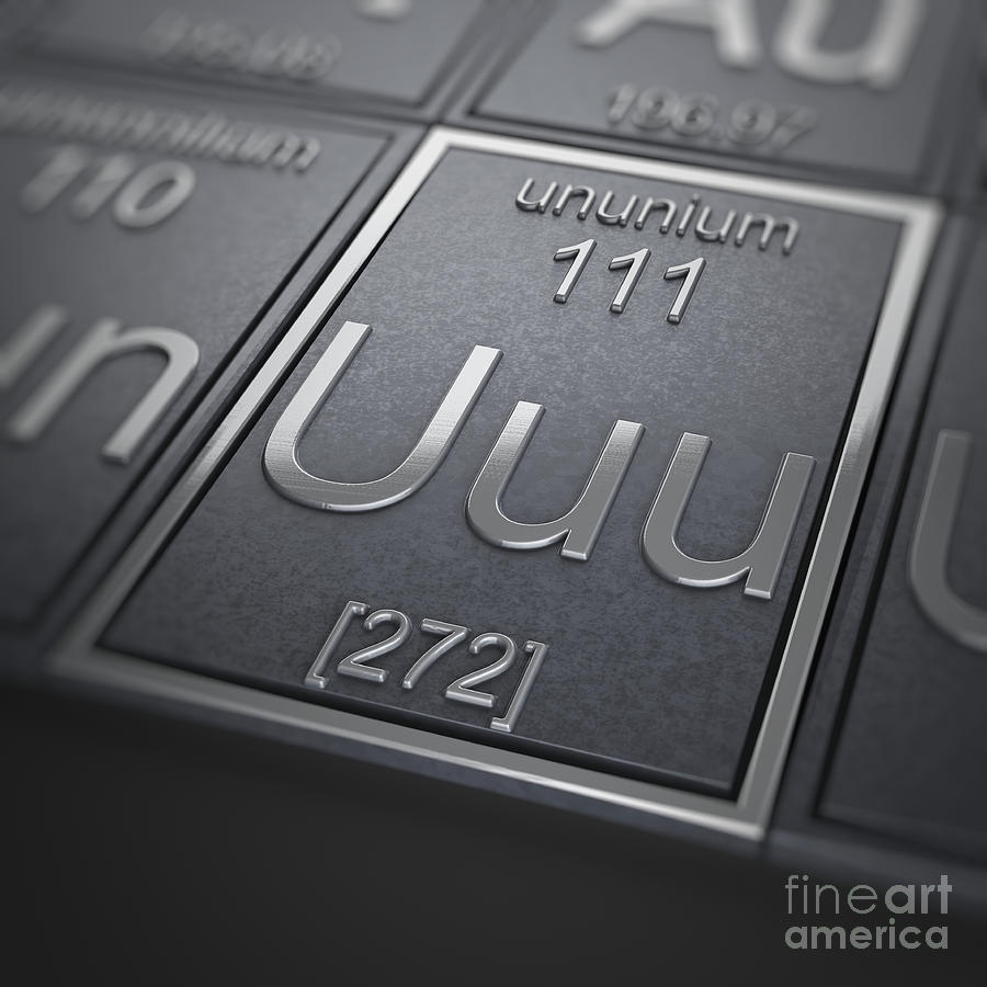 Uuu Photograph - Ununium Chemical Element #1 by Science Picture Co