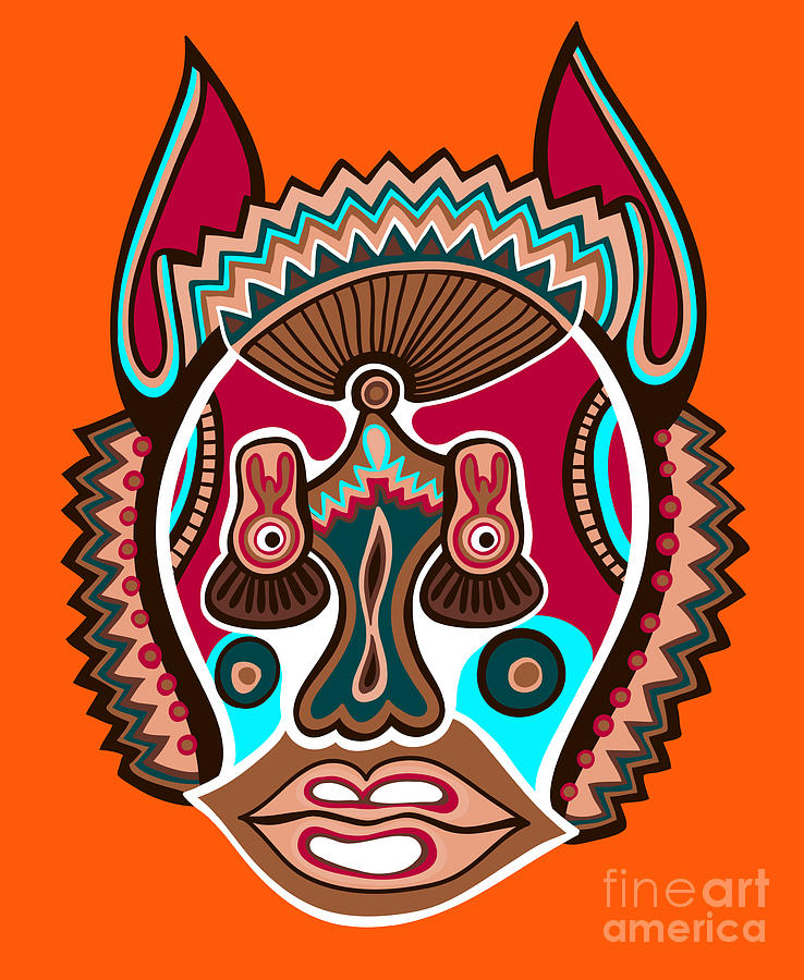 Ukrainian Digital Art - Unusual Ukrainian Traditional Tribal by Karakotsya Ukrainian Digital Art - Unusual Ukrainian Traditional Tribal by Karakotsya