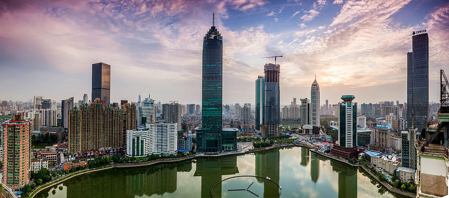 Urban landscape in Wuhan,China #1 Photograph by MOAimage