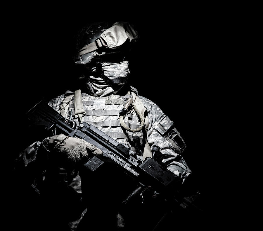 U.s. Armed Forces Soldier Wearing Photograph by Oleg Zabielin | Fine ...