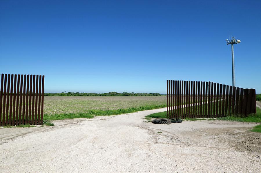 Us-mexico Border Fence #1 Photograph by Donna Burton - U.s. Customs And Border Protection/science Photo Library