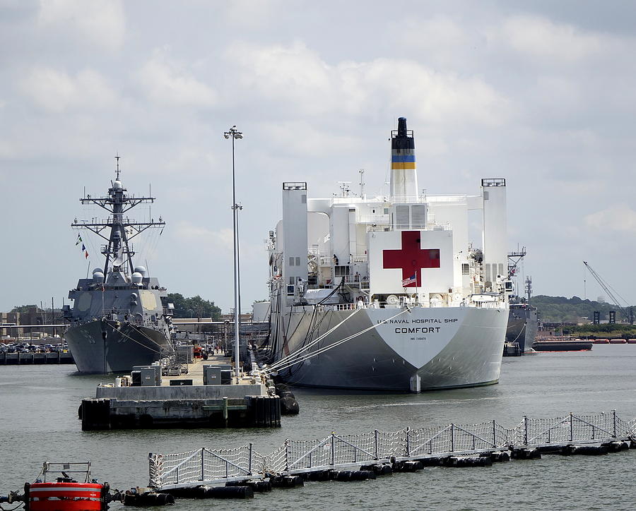 US Naval Hospital Ship Comfort #2 Photograph by Rick Rosenshein