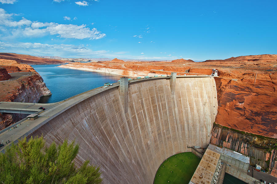 USA, Arizona, Page, Glen Canyon Dam Photograph by Bernard Friel - Fine ...